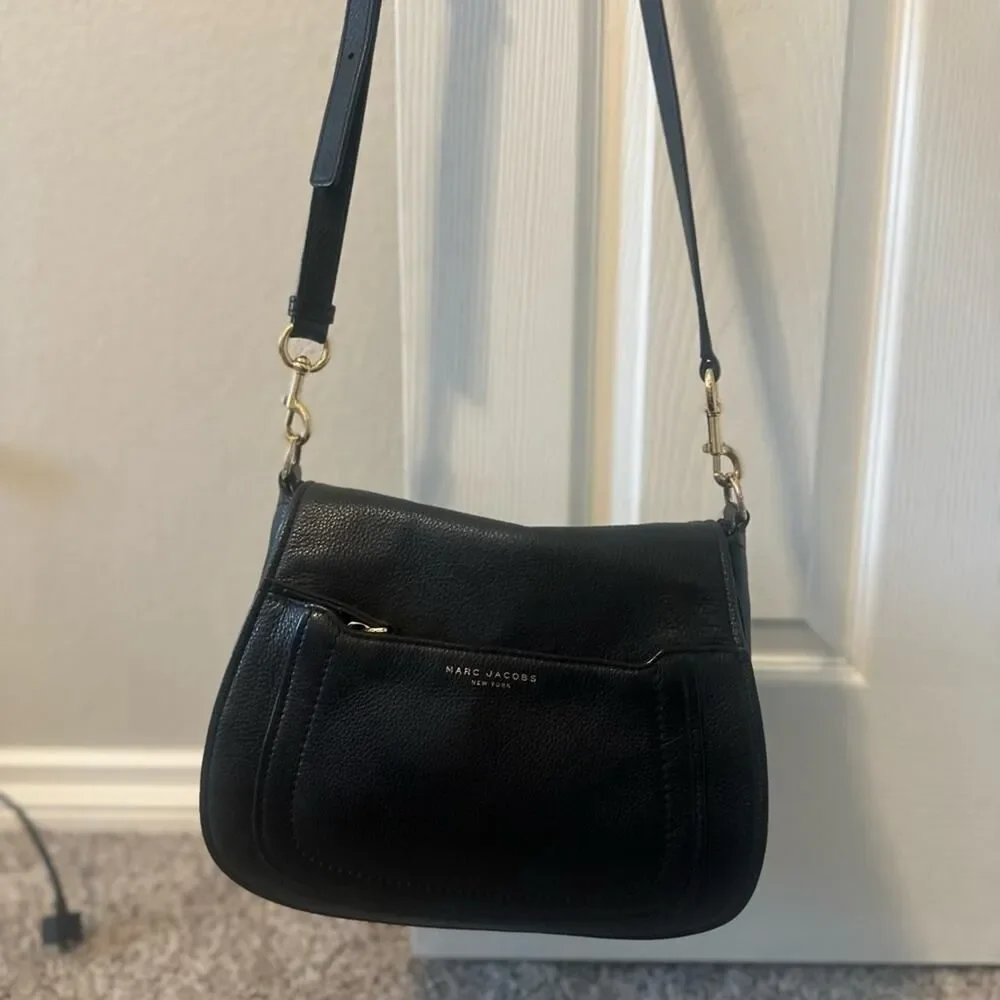 Marc Jacobs Empire City Black Leather Crossbody Bag